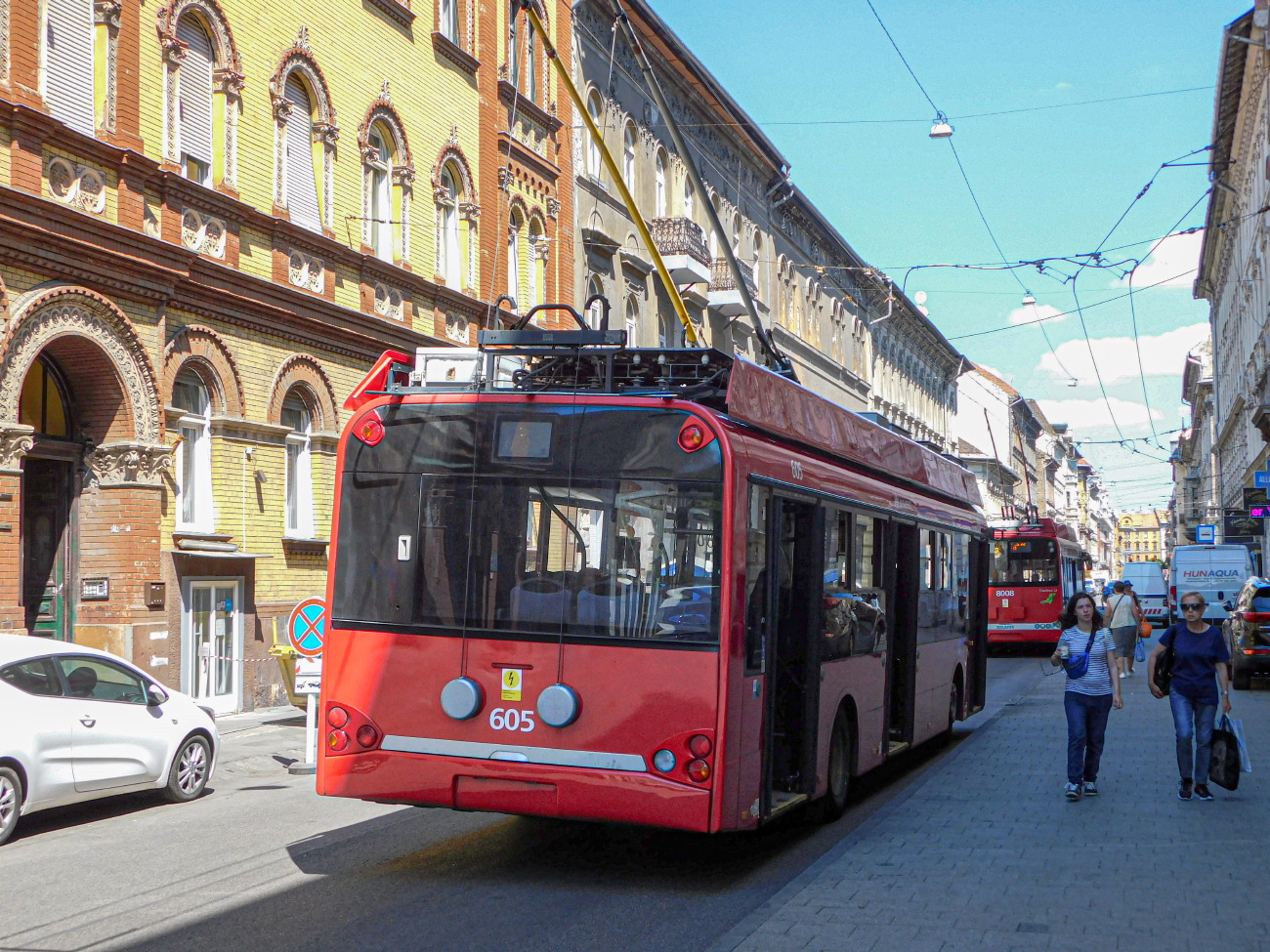 Будапешт, Solaris Trollino II 12 Ganz B № 605 Будапешт, Solaris Trollino II 12 Ganz B № 605