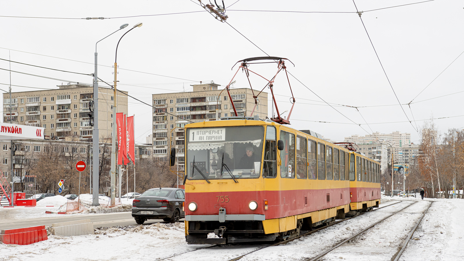 Екатеринбург, Tatra T6B5SU № 755