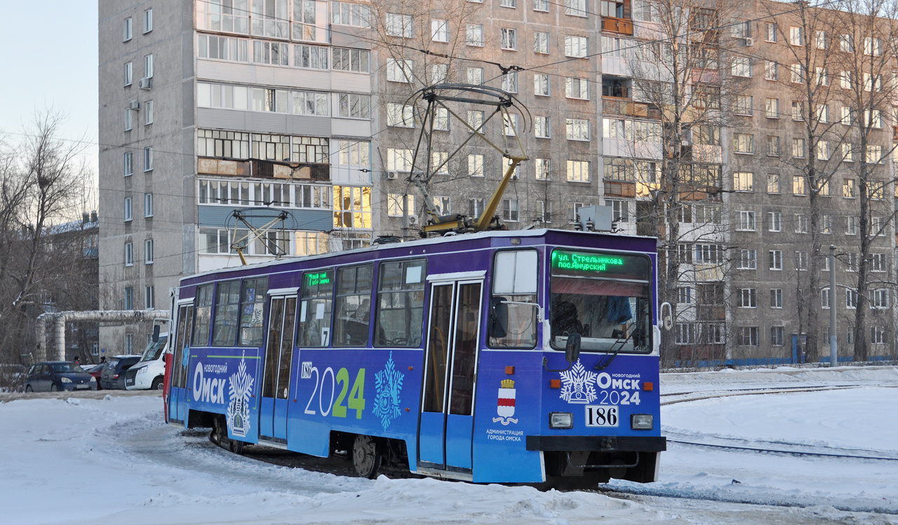 Омск, 71-605ЭП № 186