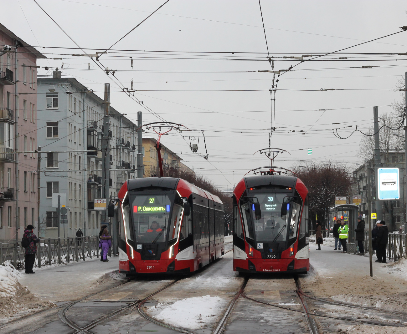 Санкт-Петербург, 71-931М «Витязь-М» № 7911; Санкт-Петербург, 71-932 «Невский» № 7756