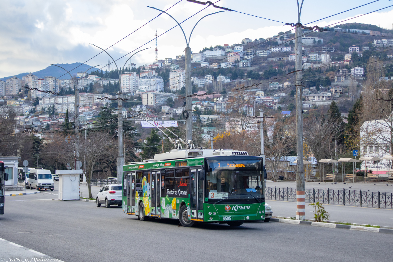 Крымский троллейбус, СВАРЗ-МАЗ-6275 № 6505
