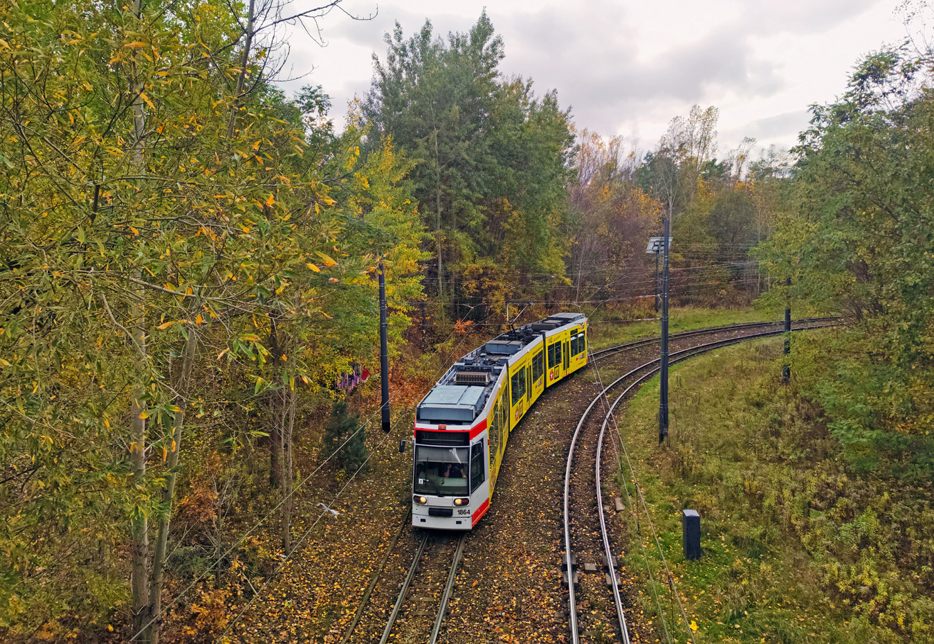 Лодзь, Duewag MGT6D № 1864