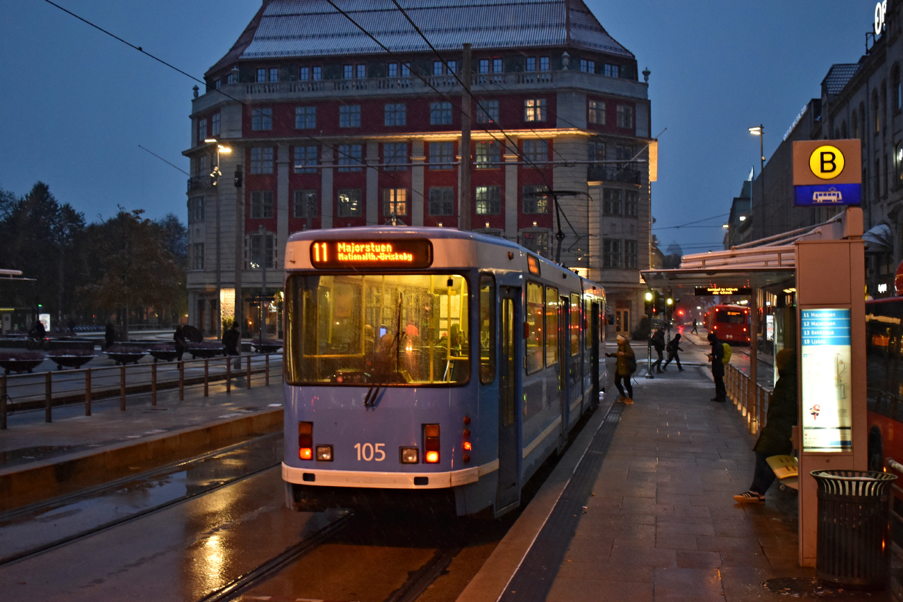 Oslo, Duewag SL 79/I č. 105 Oslo, Duewag SL 79/I č. 105
