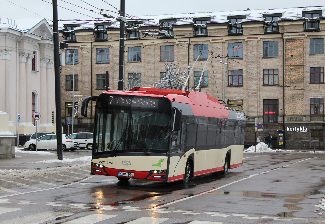 Vilnius, Solaris Trollino IV 12 Škoda č. 2754