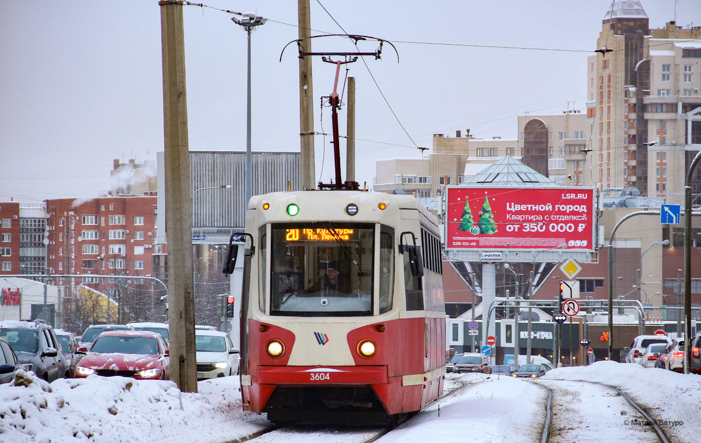 Санкт-Петербург, ЛМ-68М2 (мод. СПб ГЭТ) № 3604