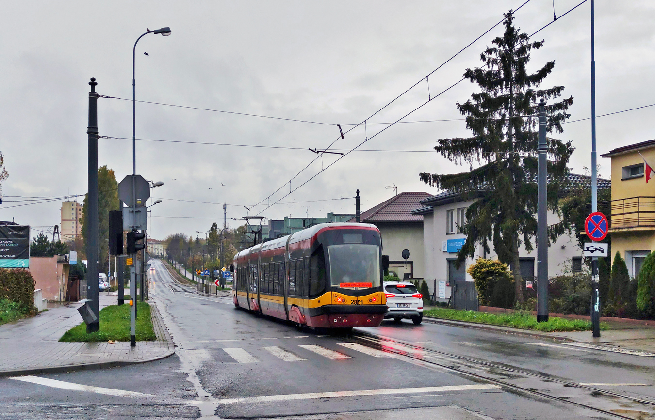 Лодзь, PESA Tramicus 122N № 2851; Лодзь — Пригородные трамваи — Згеж