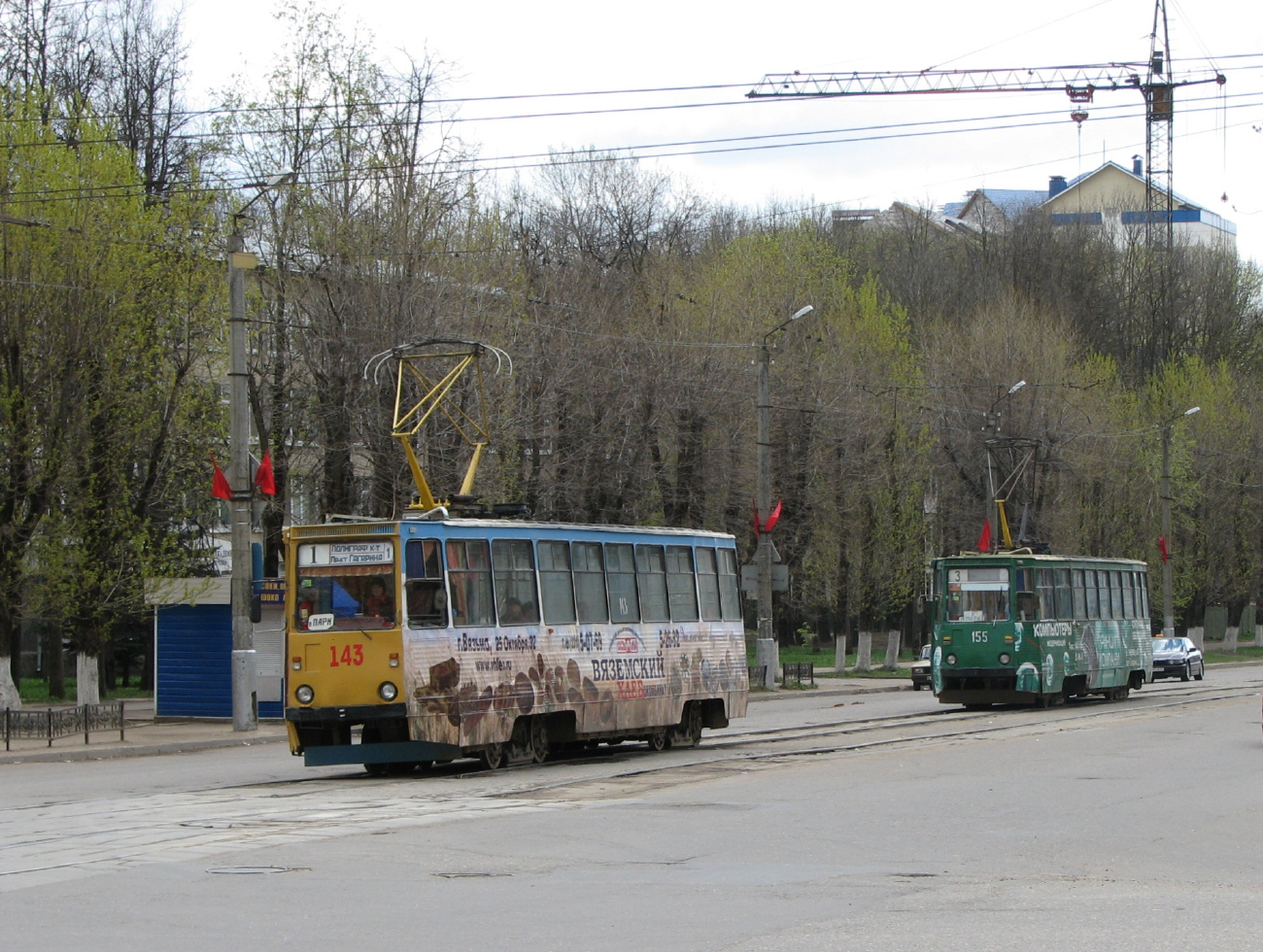 Смоленск, 71-605 (КТМ-5М3) № 143; Смоленск, 71-605 (КТМ-5М3) № 155; Смоленск — Демонтажи и закрытые линии