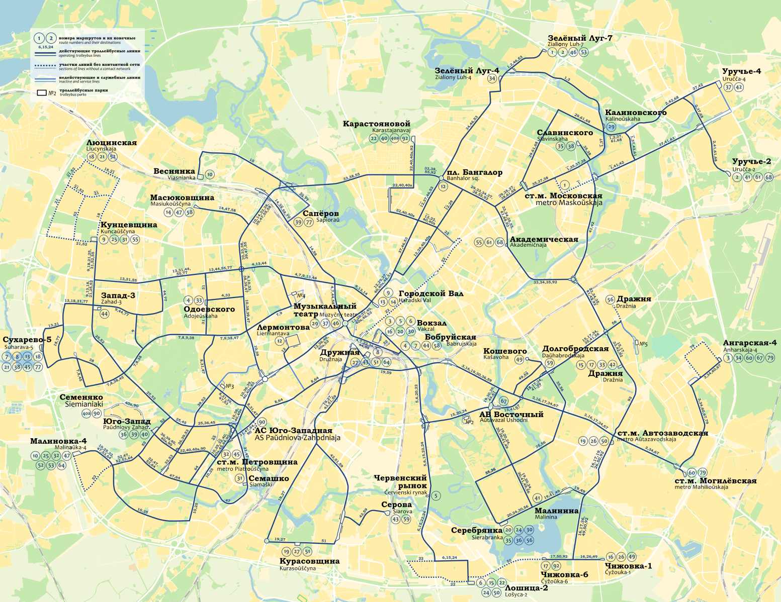 მინსკი — Maps