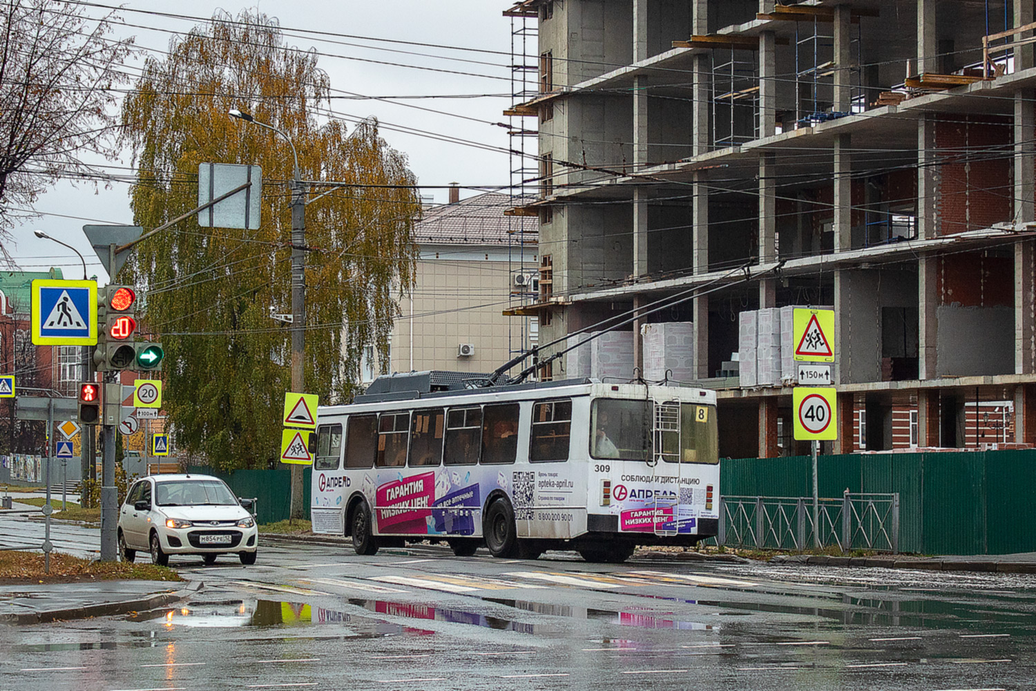 Йошкар-Ола, ЗиУ-682ГМ1 (с широкой передней дверью) № 309