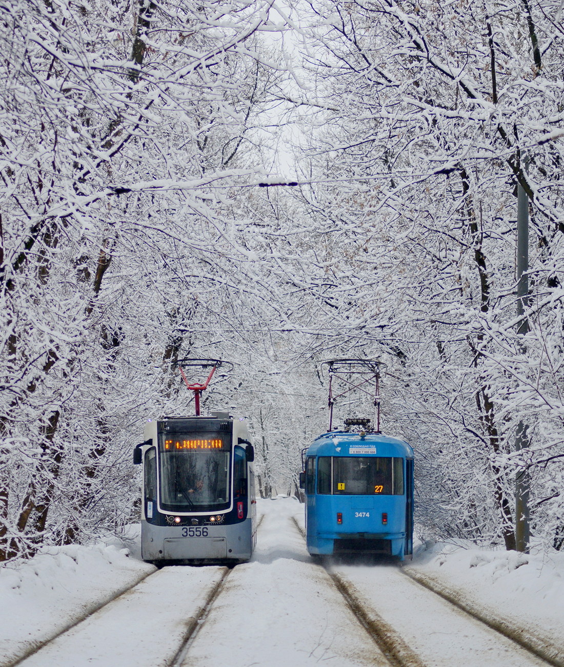 Москва, 71-414 (Pesa Fokstrot) № 3556; Москва, МТТА № 3474