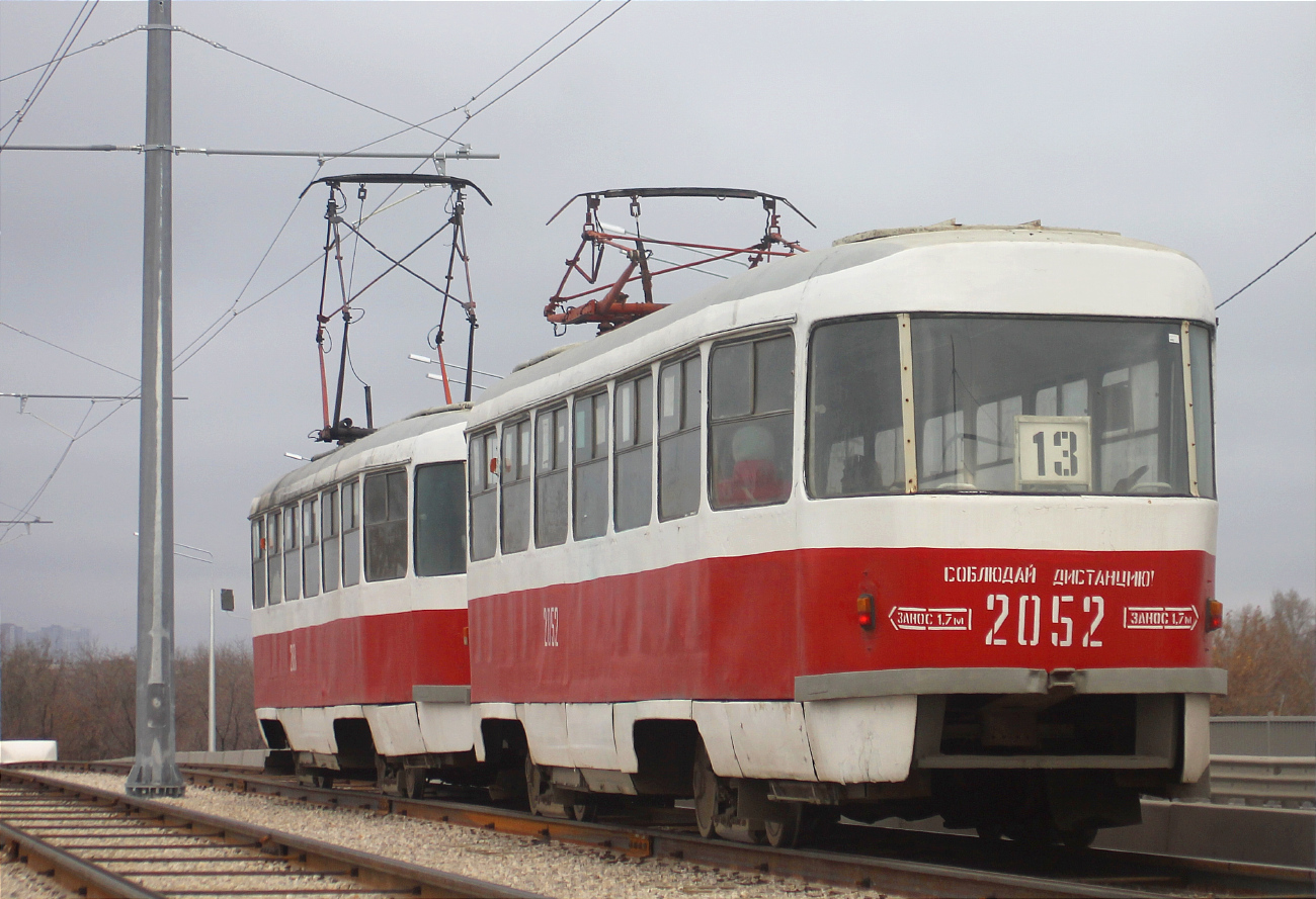 Самара, Tatra T3SU (двухдверная) № 2052