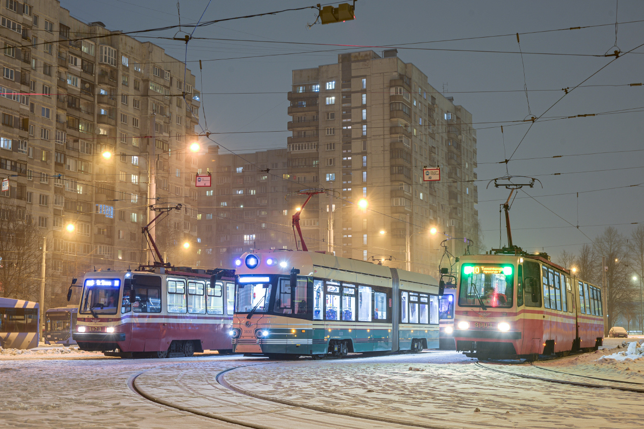 Санкт-Петербург, 71-421Р «Довлатов» № 3830; Санкт-Петербург, ЛВС-86К № 3003