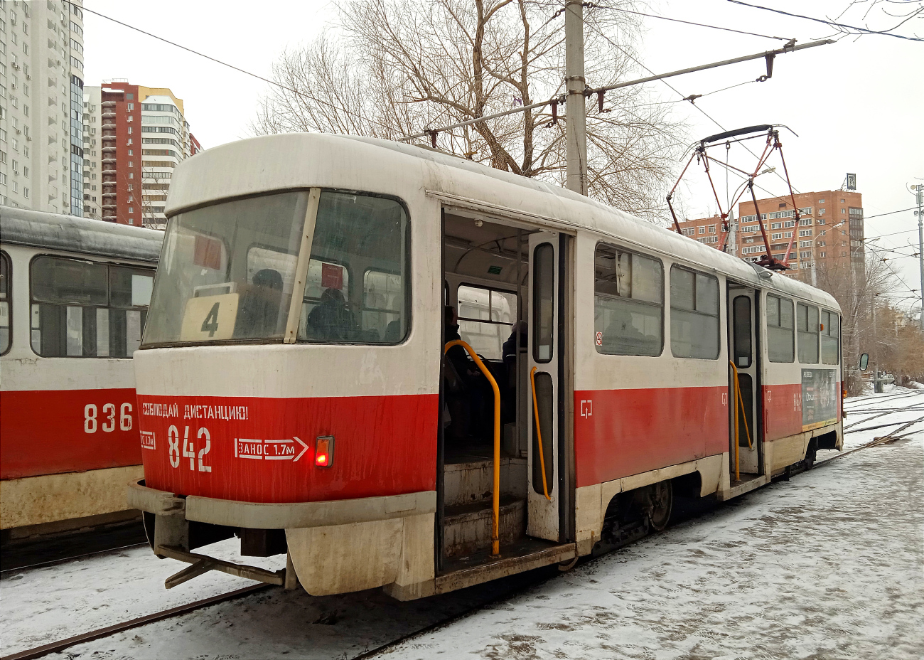 Самара, Tatra T3SU № 842