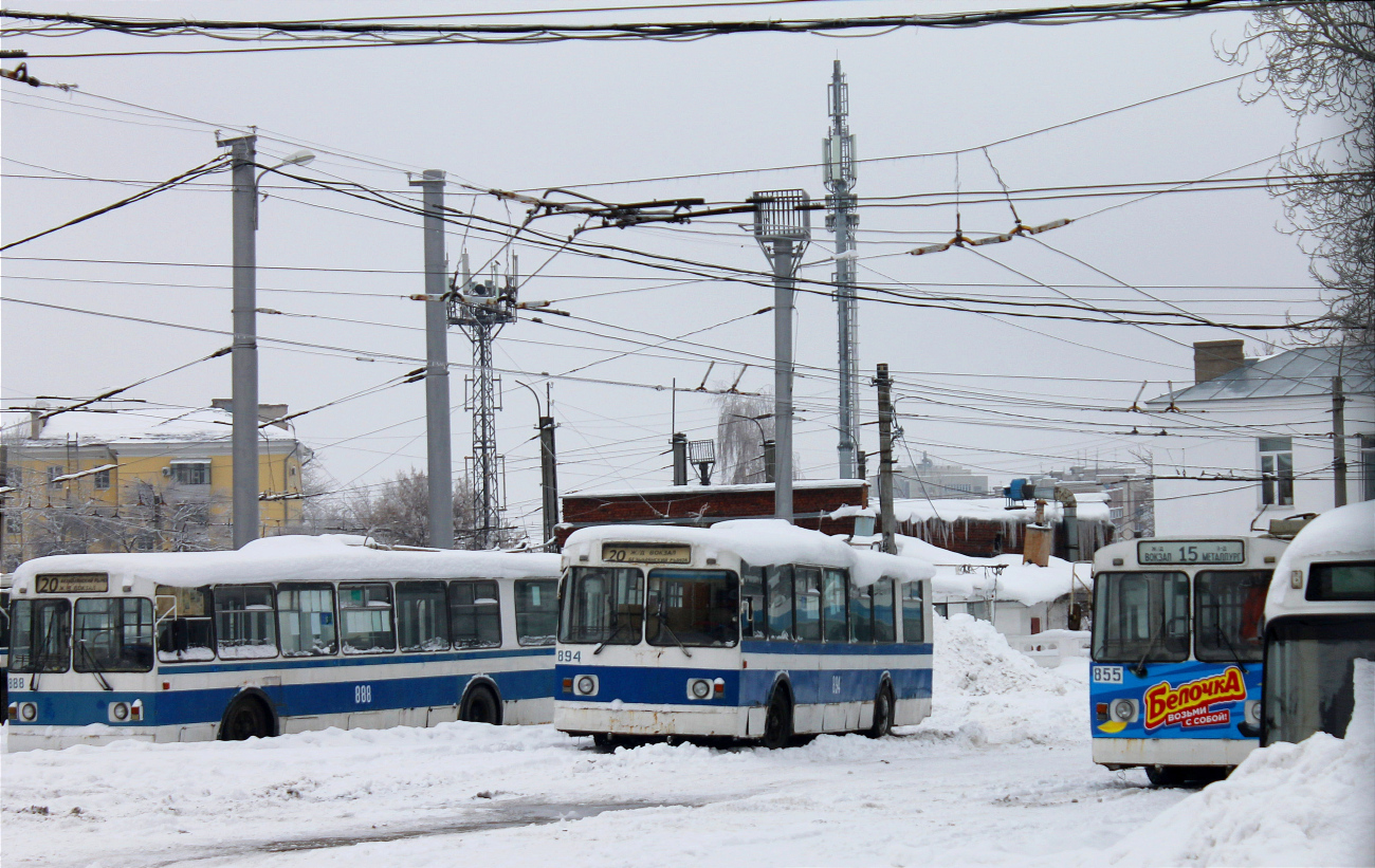 Самара, ЗиУ-682Г [Г00] № 888; Самара, ЗиУ-682Г [Г00] № 894; Самара — Троллейбусное депо № 1