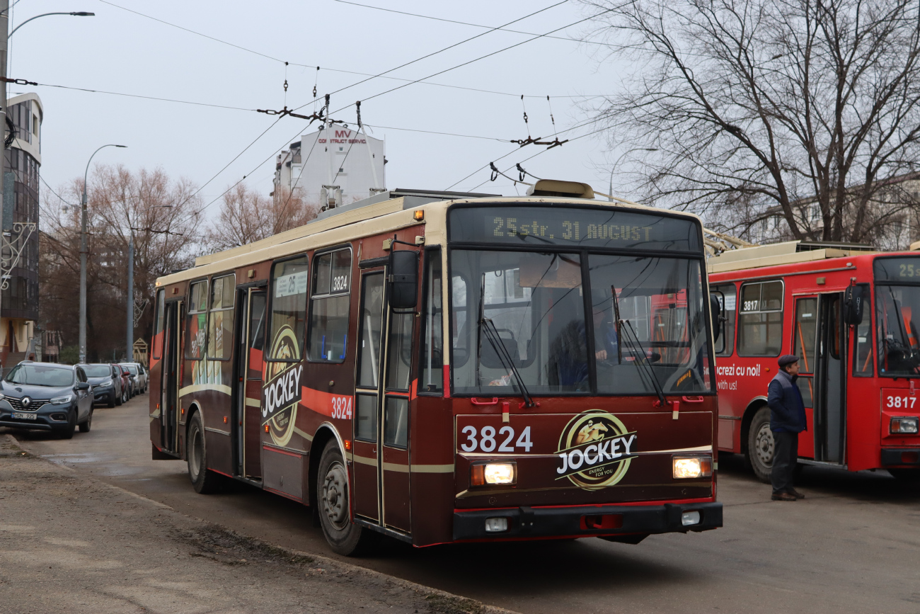 Кишинёв, Škoda 14TrDT/6M № 3824