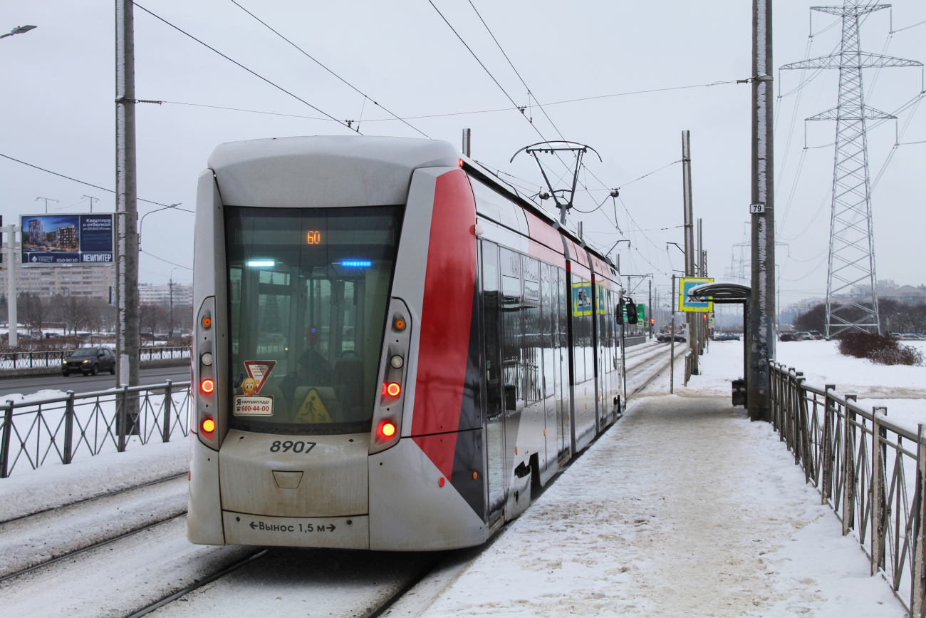 Санкт-Петербург, 71-801 (Alstom Citadis 301 CIS) № 8907