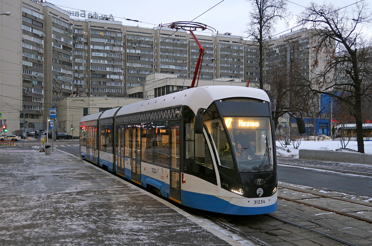Масква, 71-931М «Витязь-М» № 31234; Масква — Остановки, платформы, павильоны ожидания на остановках