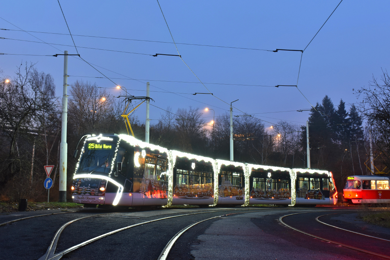 Прага, Škoda 14T Elektra № 9170; Прага — Рождественский трамвай