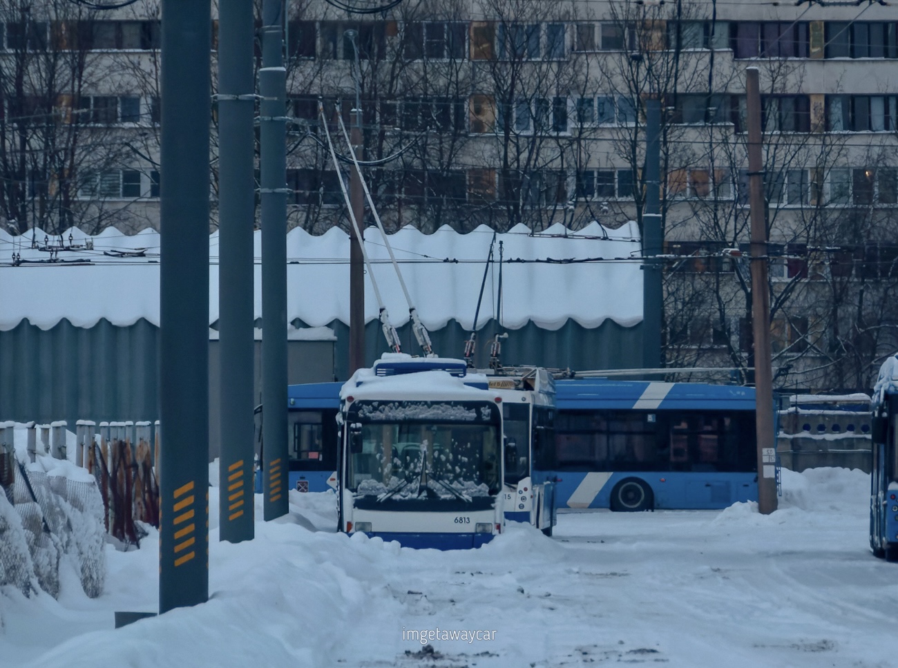 Sankt Petersburg, VMZ-5298.01 (VMZ-463) Nr 6813; Sankt Petersburg — Trolleybus depots