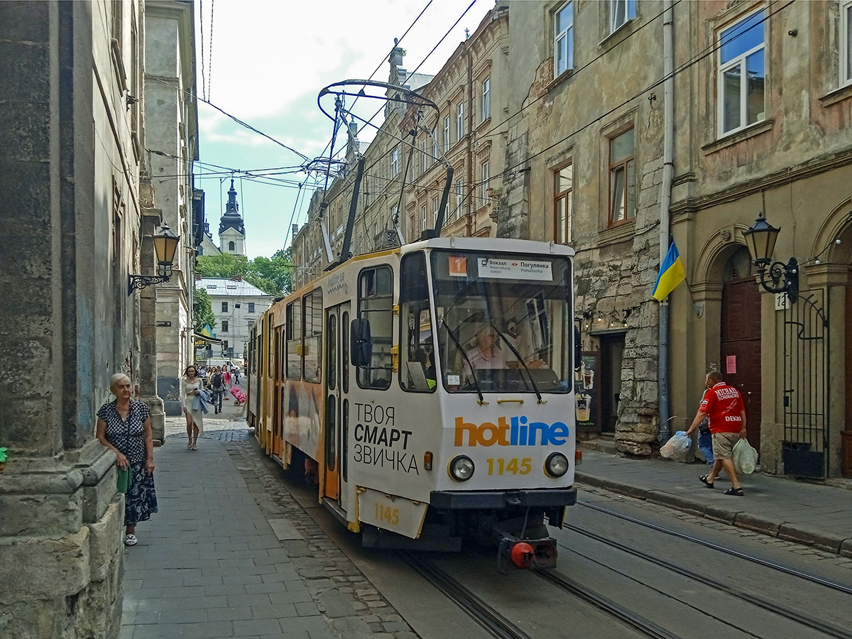 Львов, Tatra KT4SU № 1145