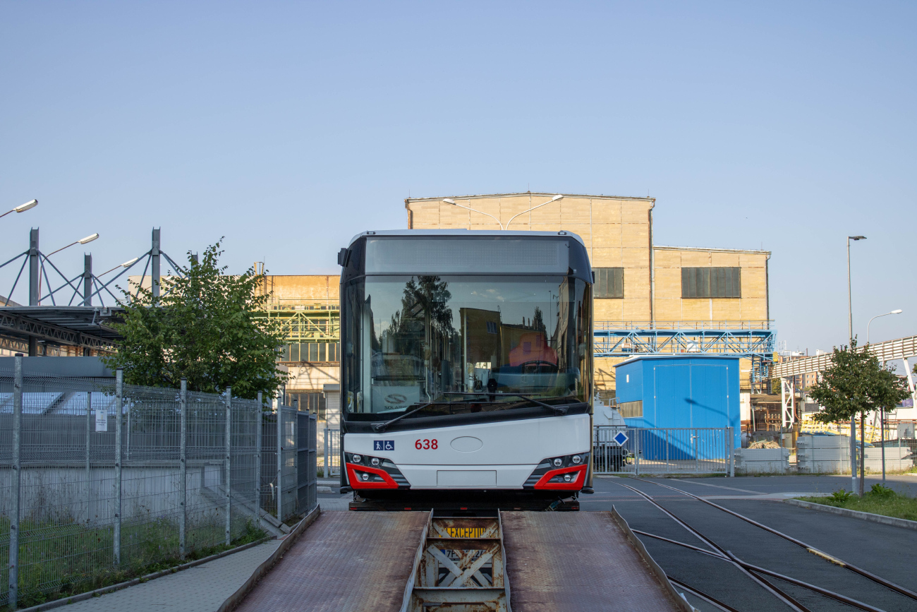 Aussig-sur-Elbe, Škoda 27Tr Solaris IV N°. 638; Pilsen — Brand new trolleybuses from the Škoda factory