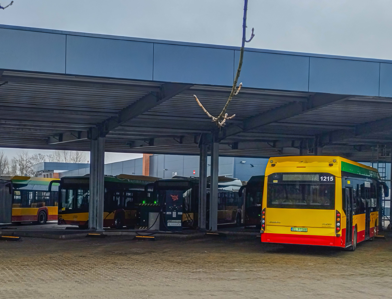 Лодзь, Volvo 7900E № 1215 Лодзь, Volvo 7900E № 1215