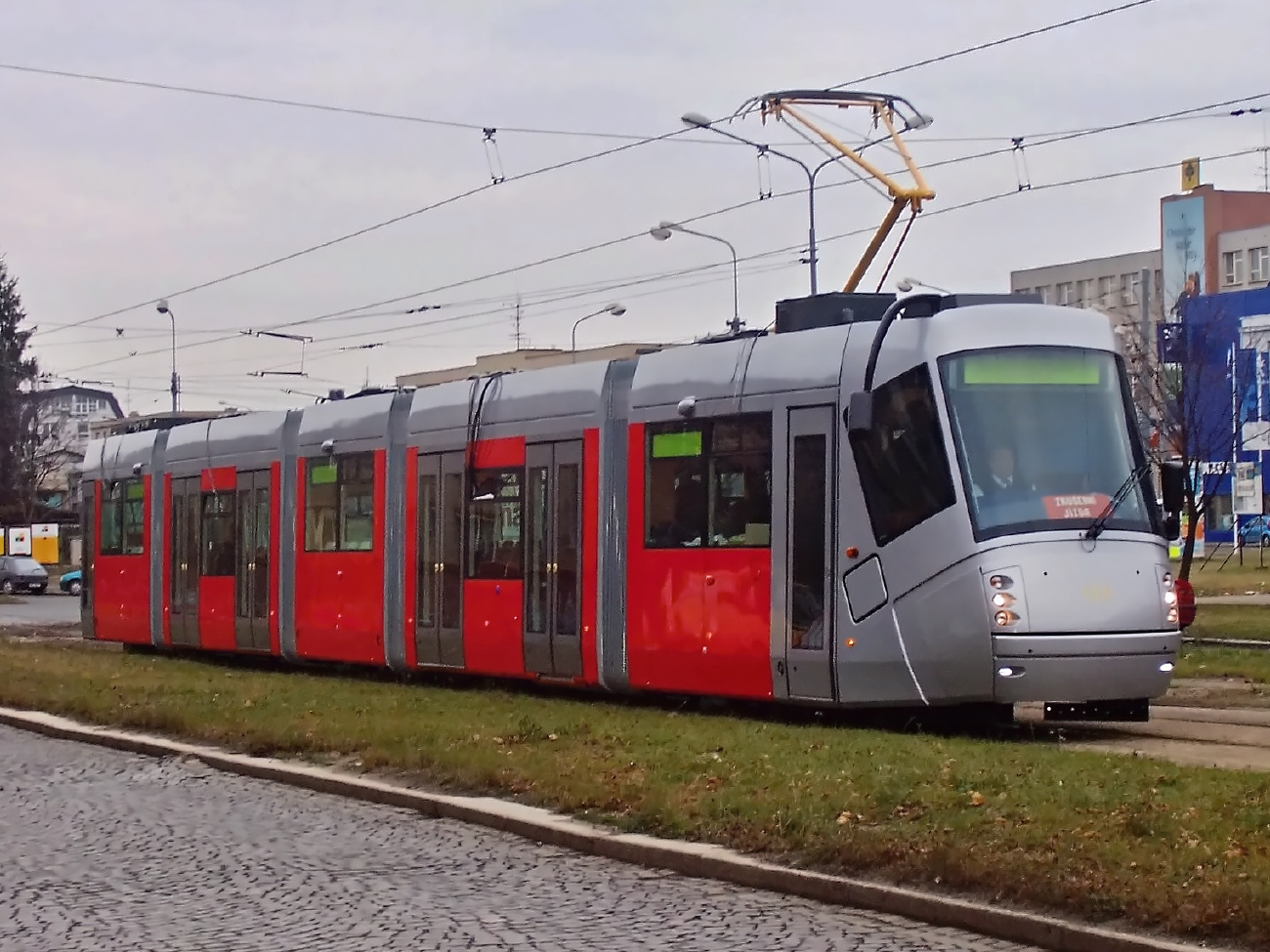 Plzeň, Škoda 14T Elektra № 113; Plzeň — Brand new tramways from the Škoda factory