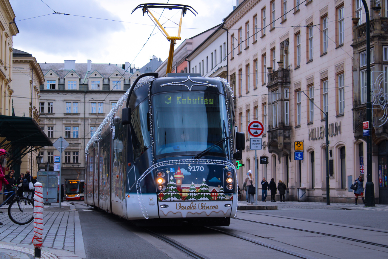 Прага, Škoda 14T Elektra № 9170; Прага — Рождественский трамвай