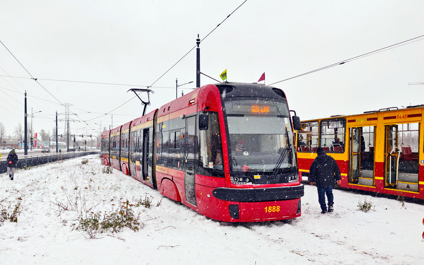 Лодзь, PESA Swing 122NaL № 1888; Лодзь — 125 лет общественному транспорту в Лодзи — 3.12.2023