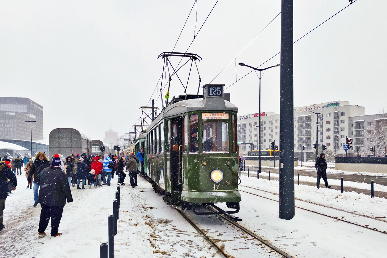 Лодзь, Sanok SN1 № 17; Лодзь — 125 лет общественному транспорту в Лодзи — 3.12.2023