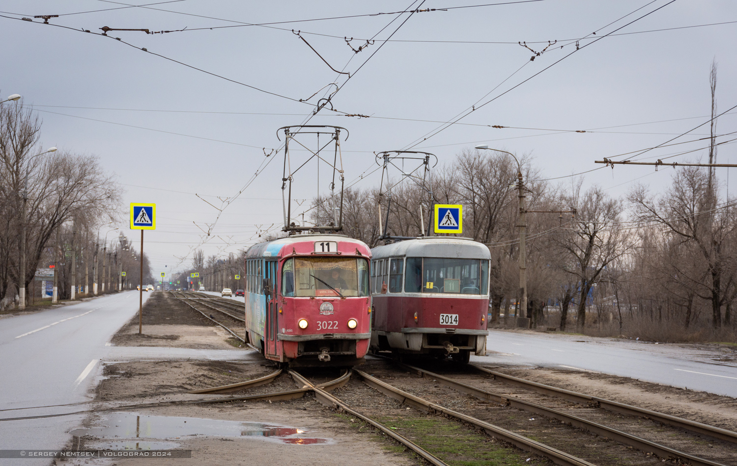 Volgograd, Tatra T3SU (2-door) Nr. 3022