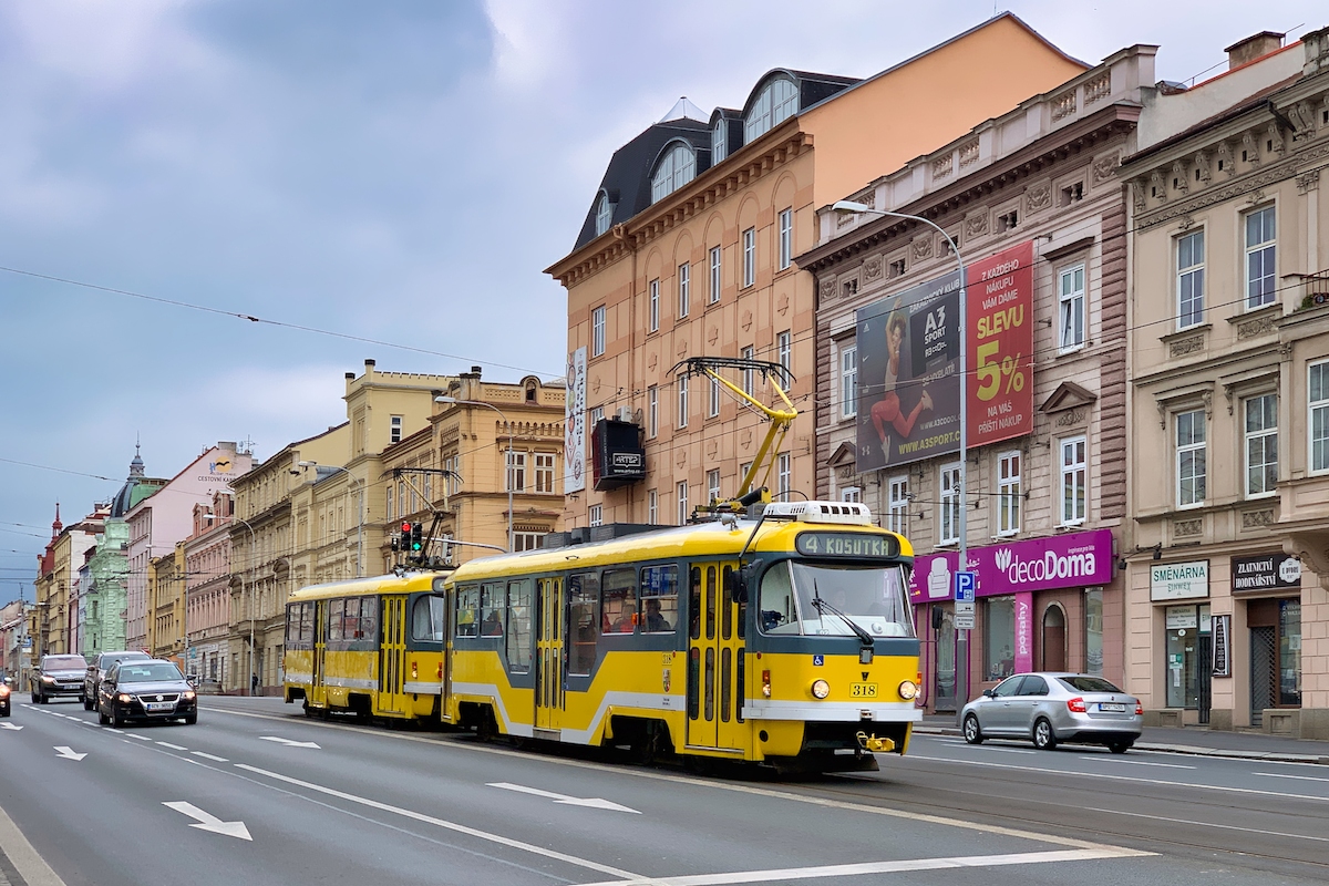 Пльзень, Tatra T3R.PLF № 318