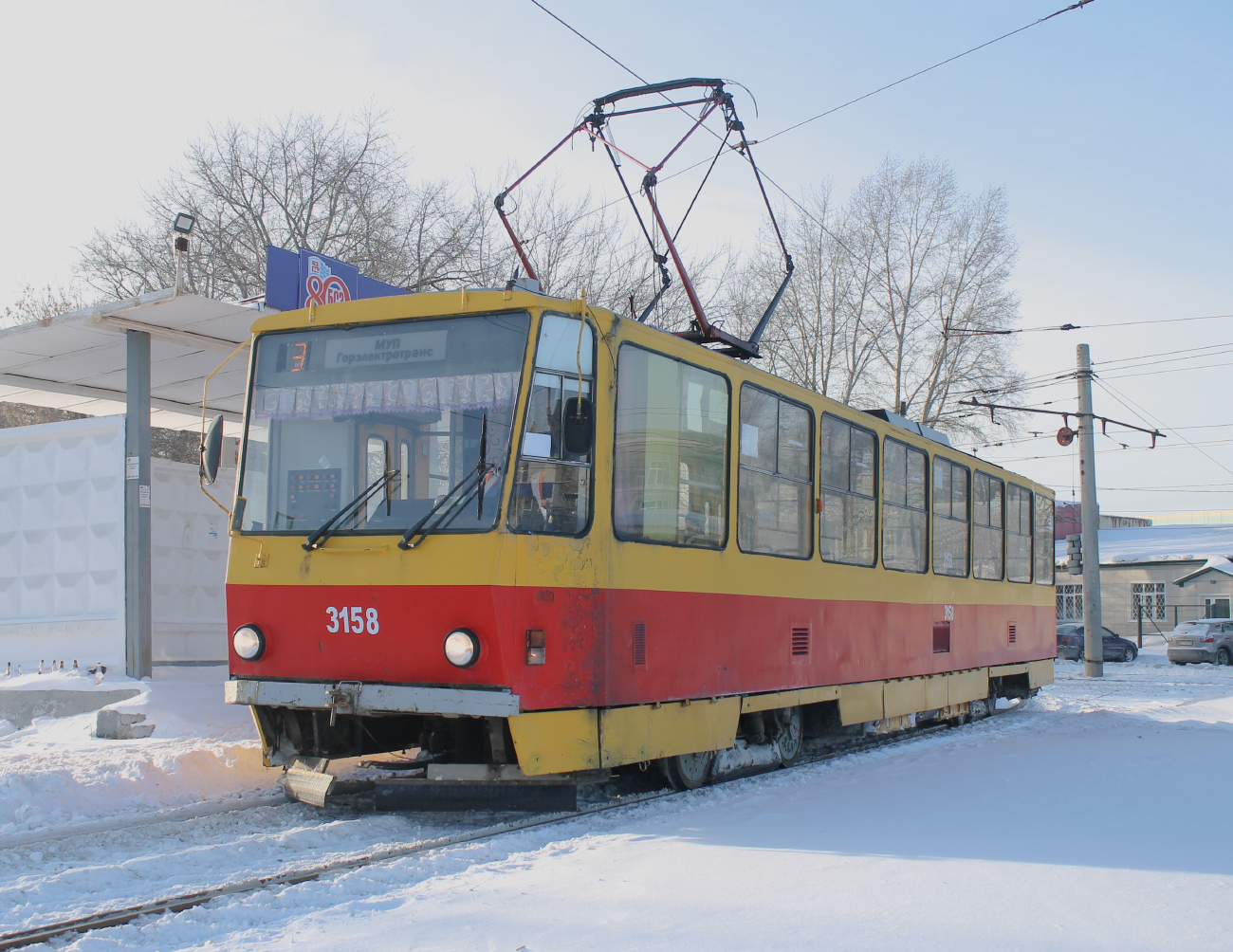 Барнаул, Tatra T6B5SU № 3158