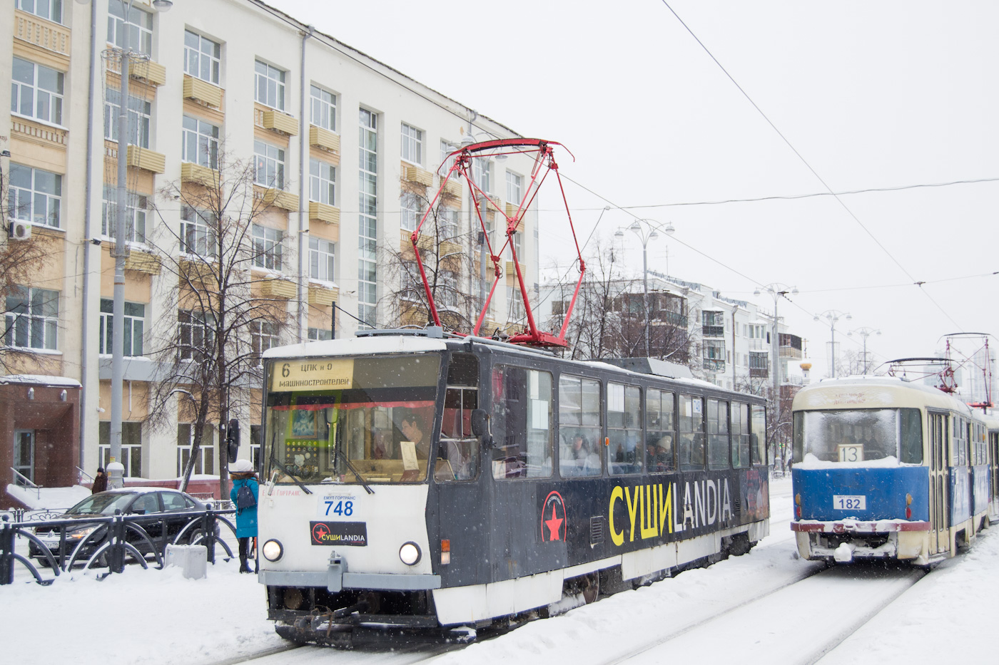 Екатеринбург, Tatra T6B5SU № 748