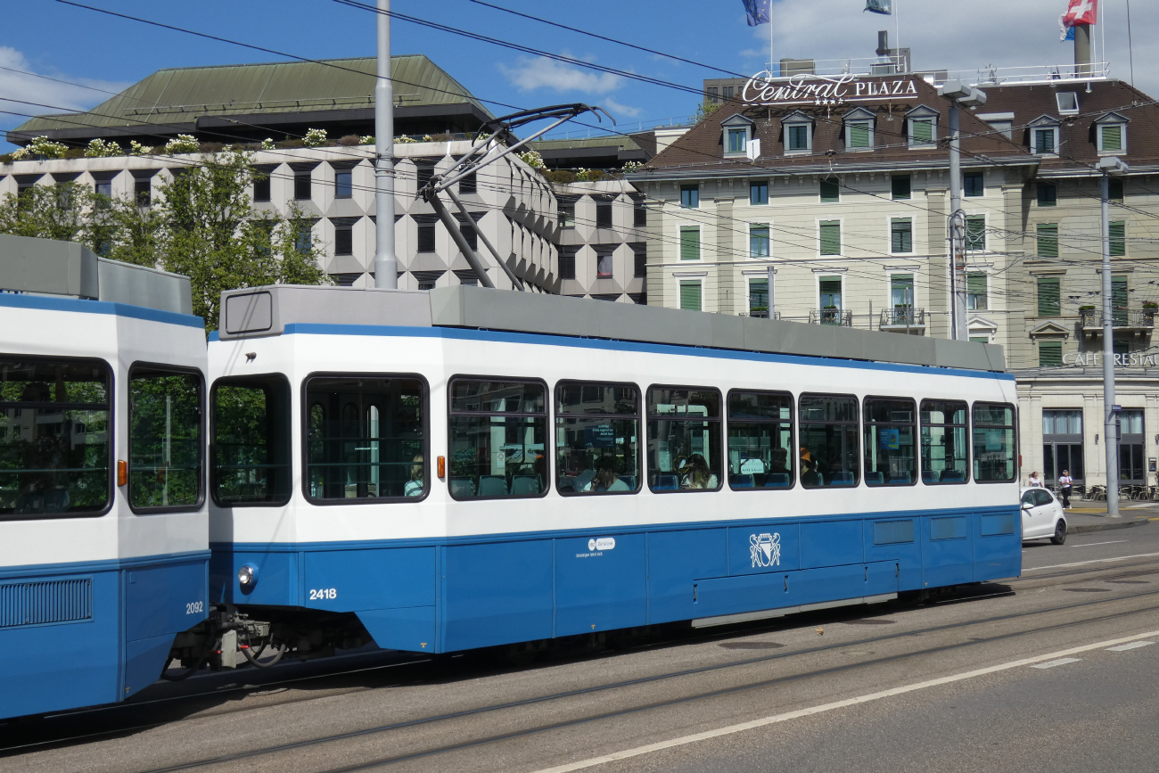 Цюрих, SWP/SIG/BBC Be 2/4 "Tram 2000 Pony" № 2418