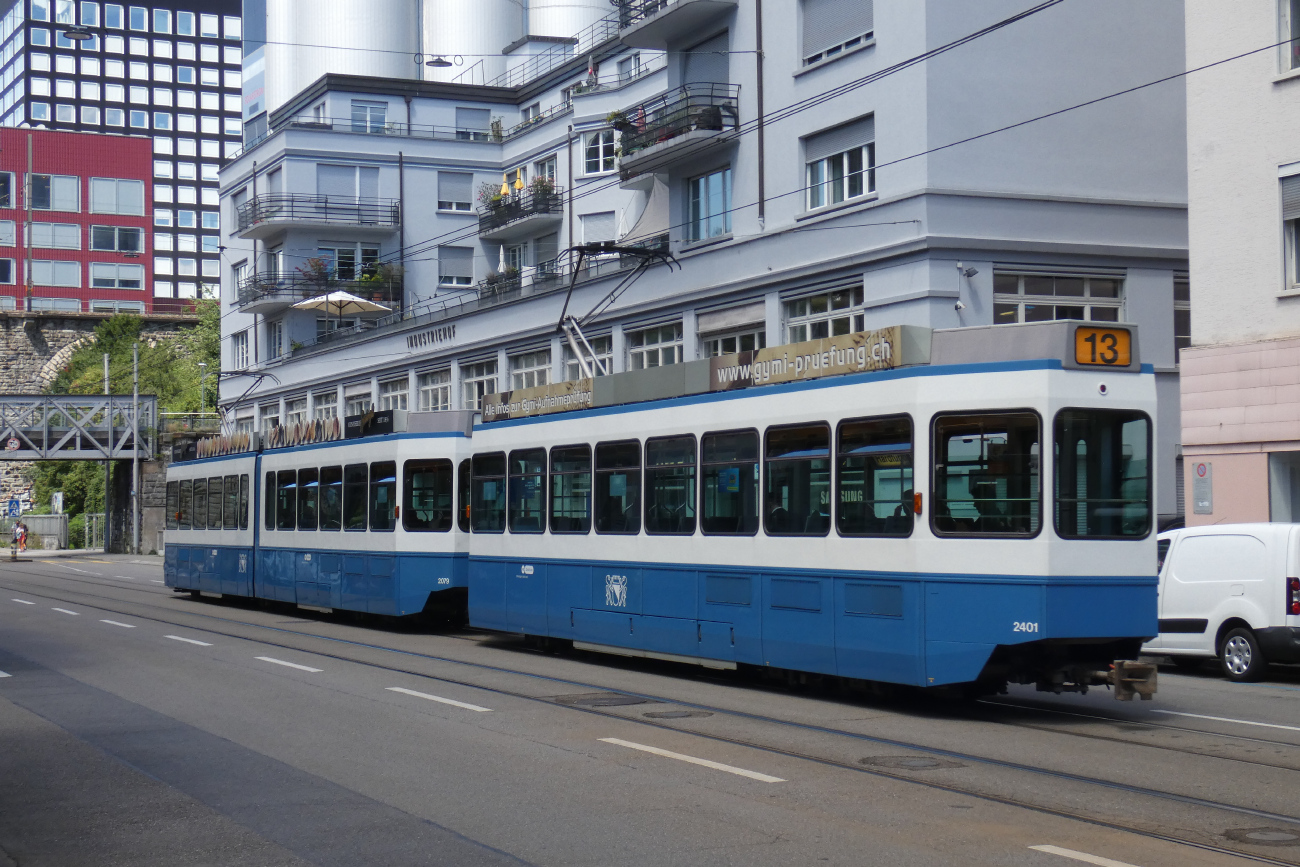 Цюрих, SWP/SIG/BBC Be 2/4 "Tram 2000 Pony" № 2401