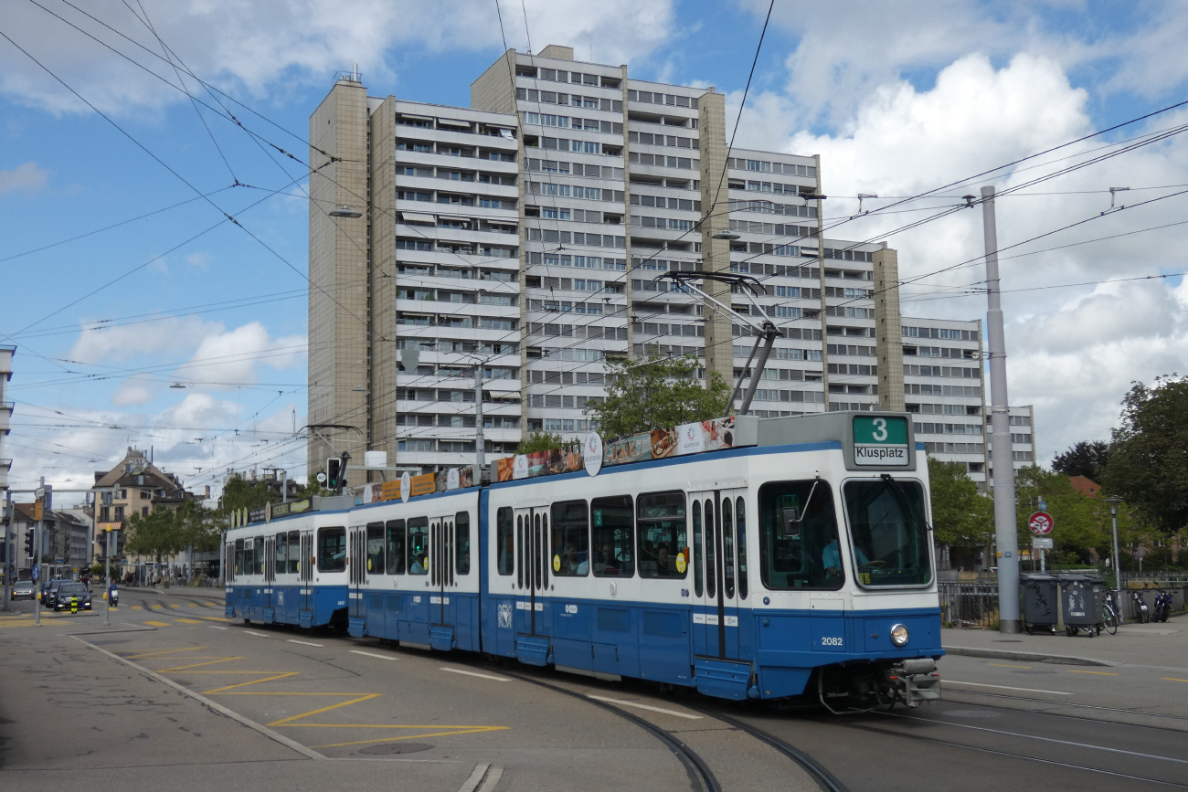Цюрих, SWP/SIG/BBC Be 4/6 "Tram 2000" № 2082