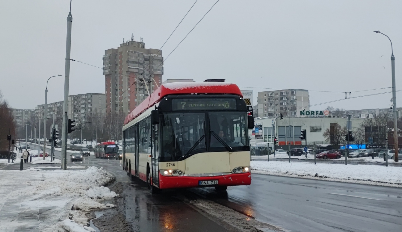 Вильнюс, Solaris Trollino II 15 AC № 2714