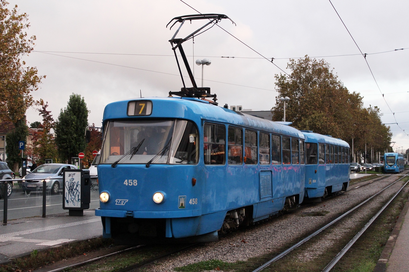Загреб, Tatra T4YU № 458