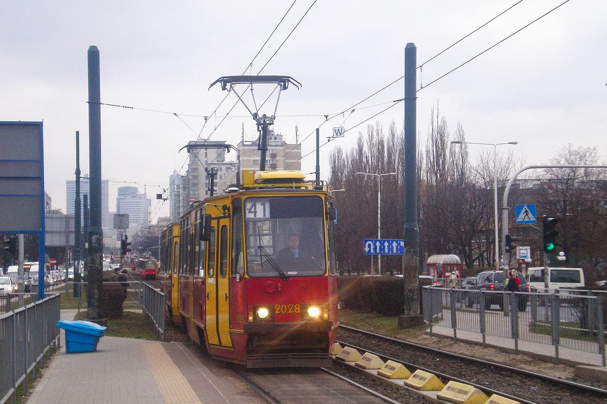 Варшава, Konstal 105Nz № 2028