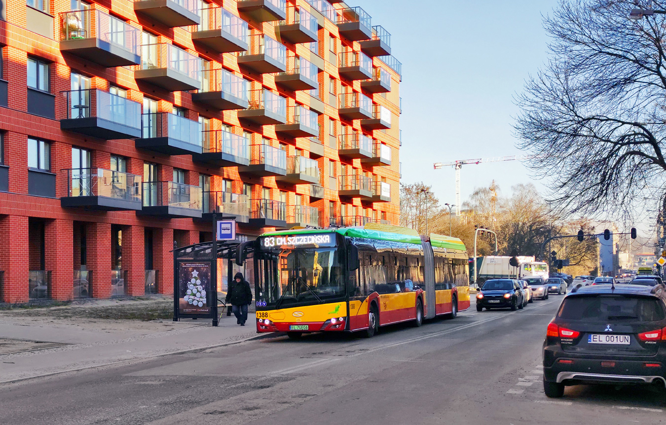Лодзь, Solaris Urbino IV 18 Electric № 1388