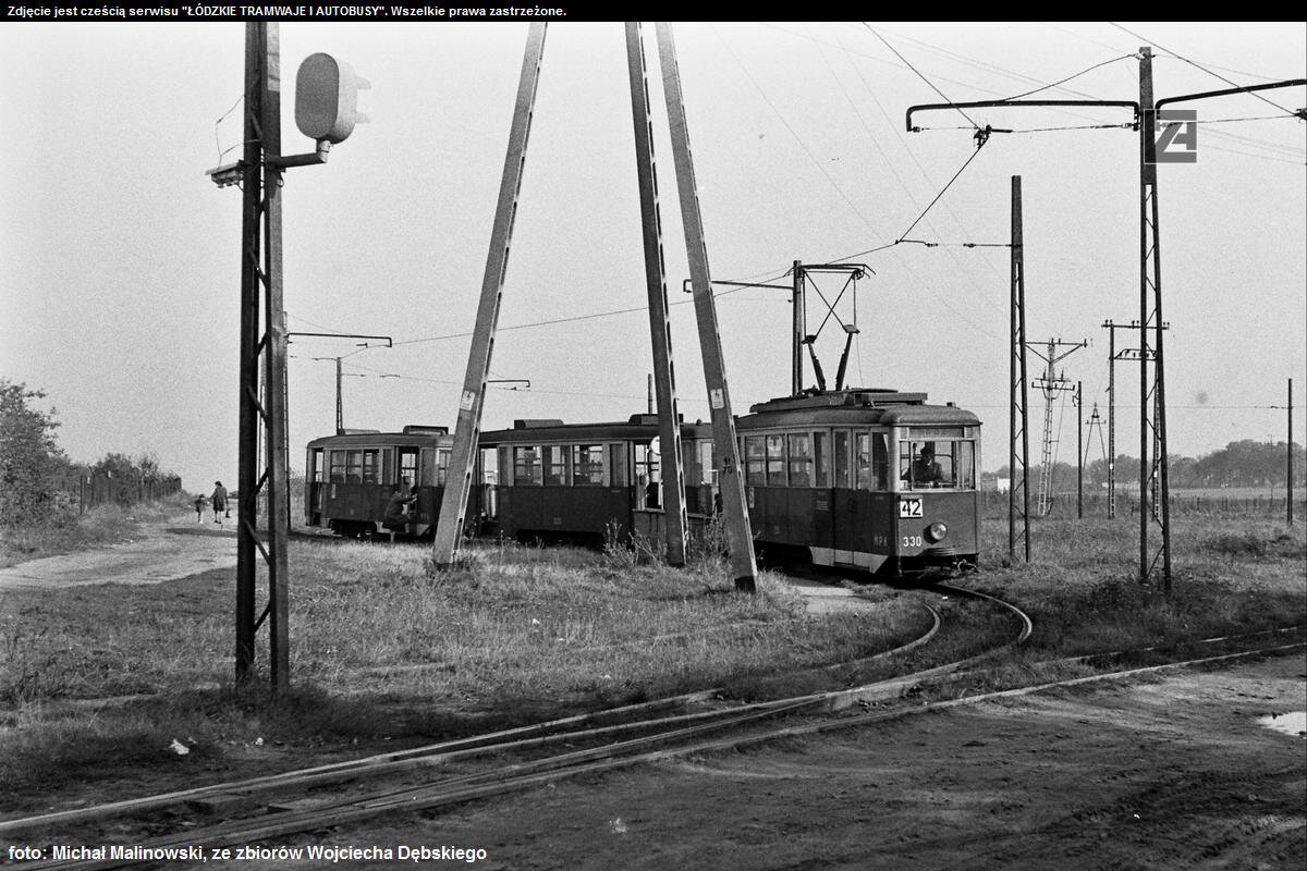 Лодзь, Konstal 5N № 330; Лодзь — Конечные станции и разворотные кольца; Лодзь — Пригородные трамваи — Тушин; Лодзь — Старые фотографии Лодзь, Konstal 5N № 330; Лодзь — Конечные станции и разворотные кольца; Лодзь — Пригородные трамваи — Тушин; Лодзь — Старые фотографии