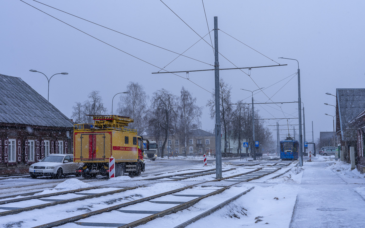 Даугавпилс — Реконструкция трамвайной линии до хлебокомбината; Даугавпилс — Трамвайные линии и инфраструктура