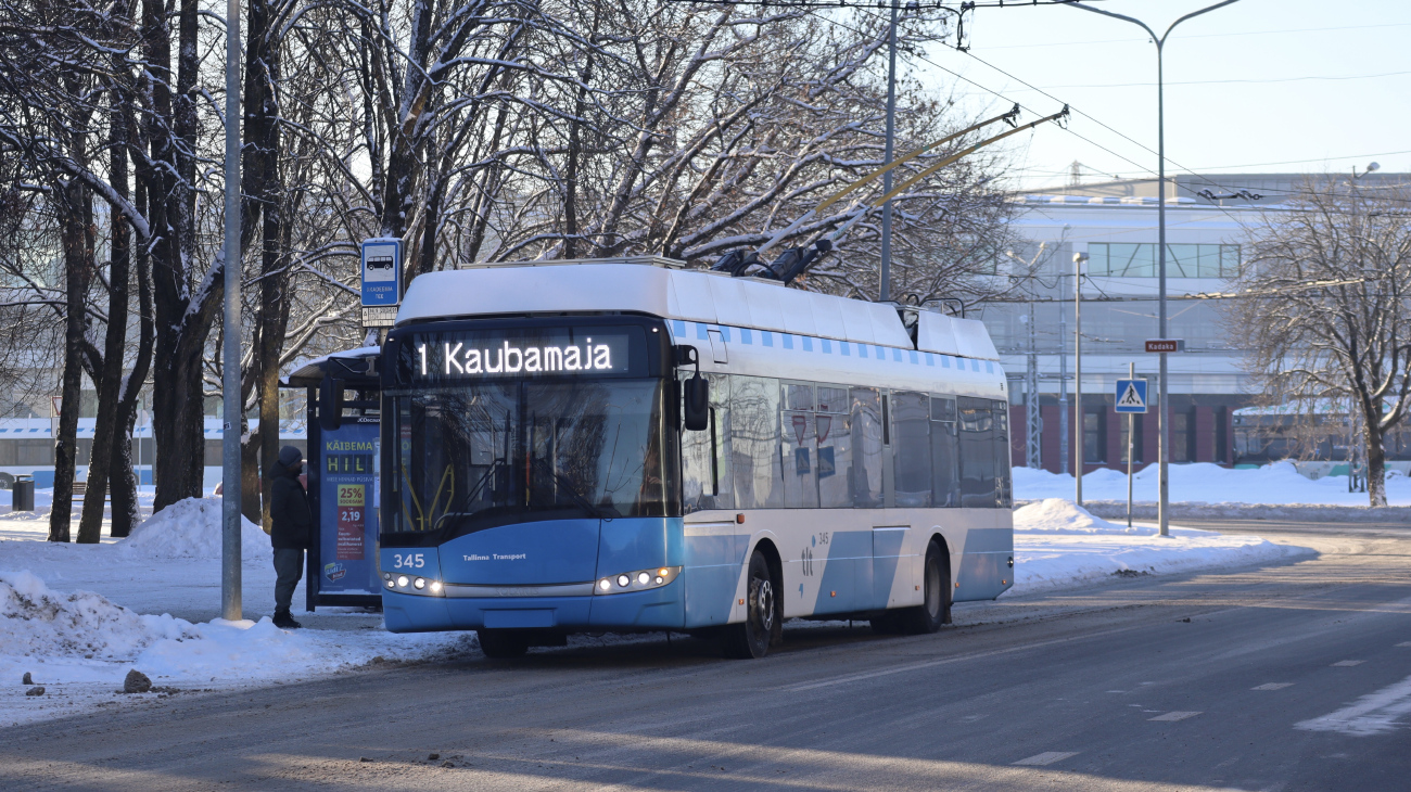 Таллин, Solaris Trollino III 12 AC № 345
