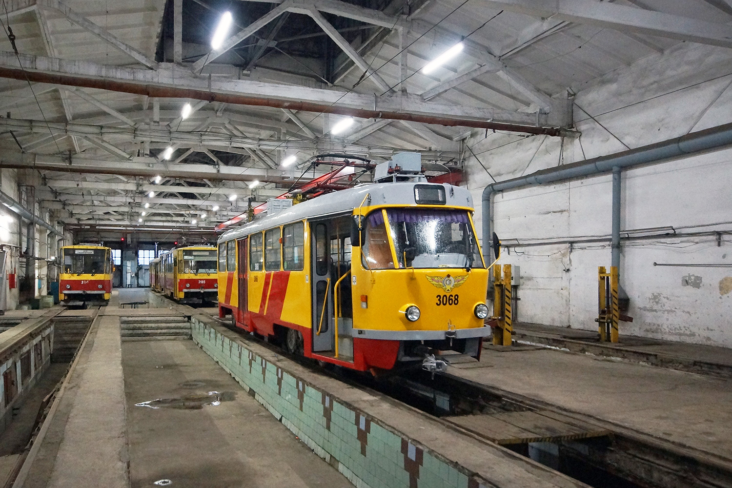 Барнаул, Tatra T6B5SU № 3161; Барнаул, Tatra T6B5SU № 3185; Барнаул, Tatra T3SU КВР Барнаул № 3068