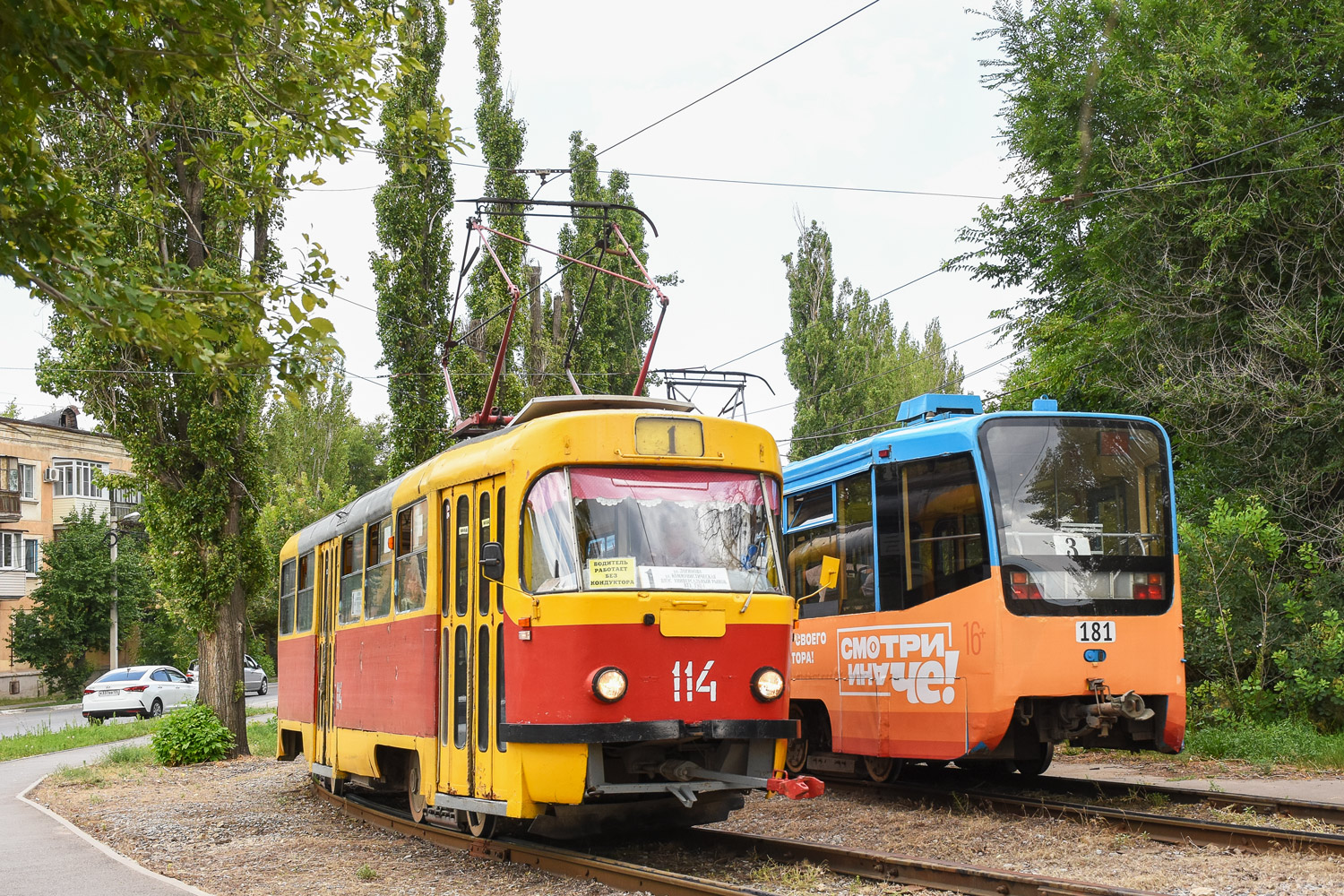 Волжский, Tatra T3SU № 114