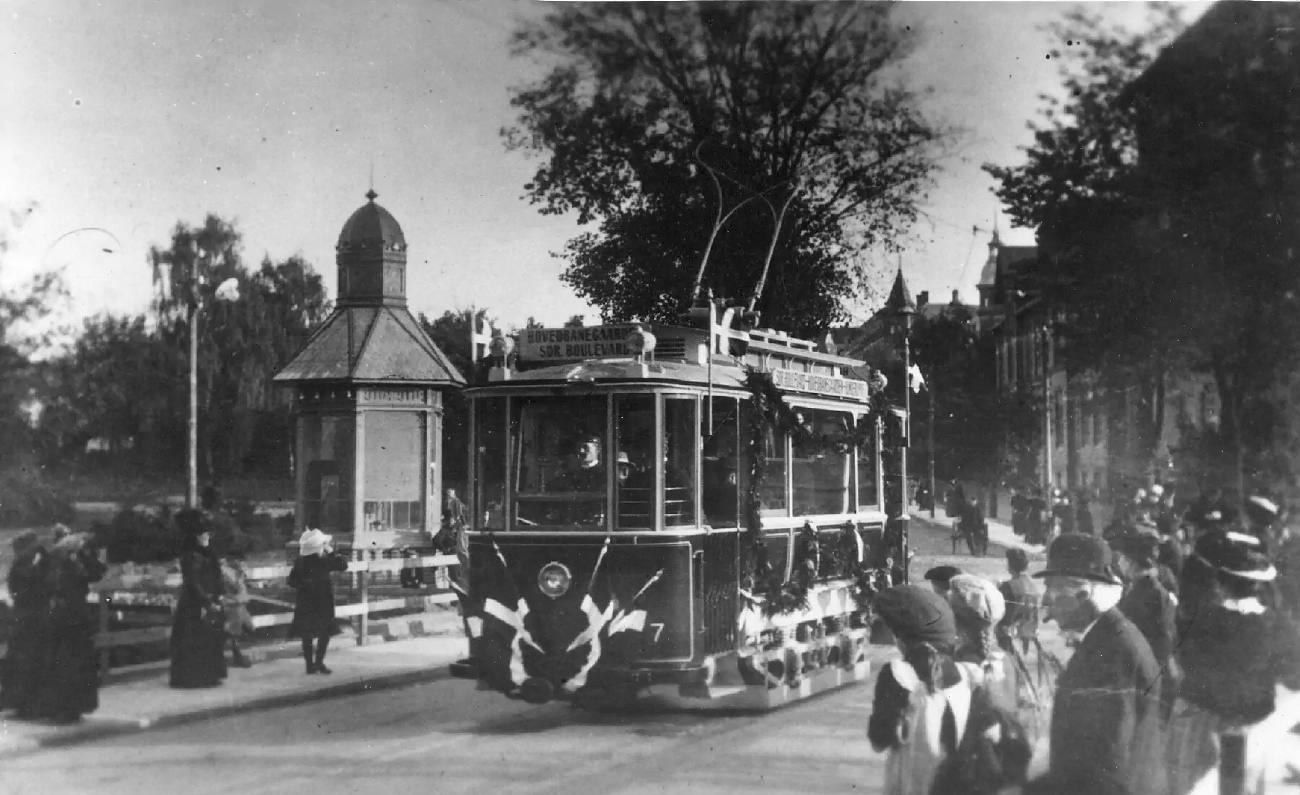 Odense, ASEA 2-axle motor сar Nr. 7; Odense — Old Photos — Tramway