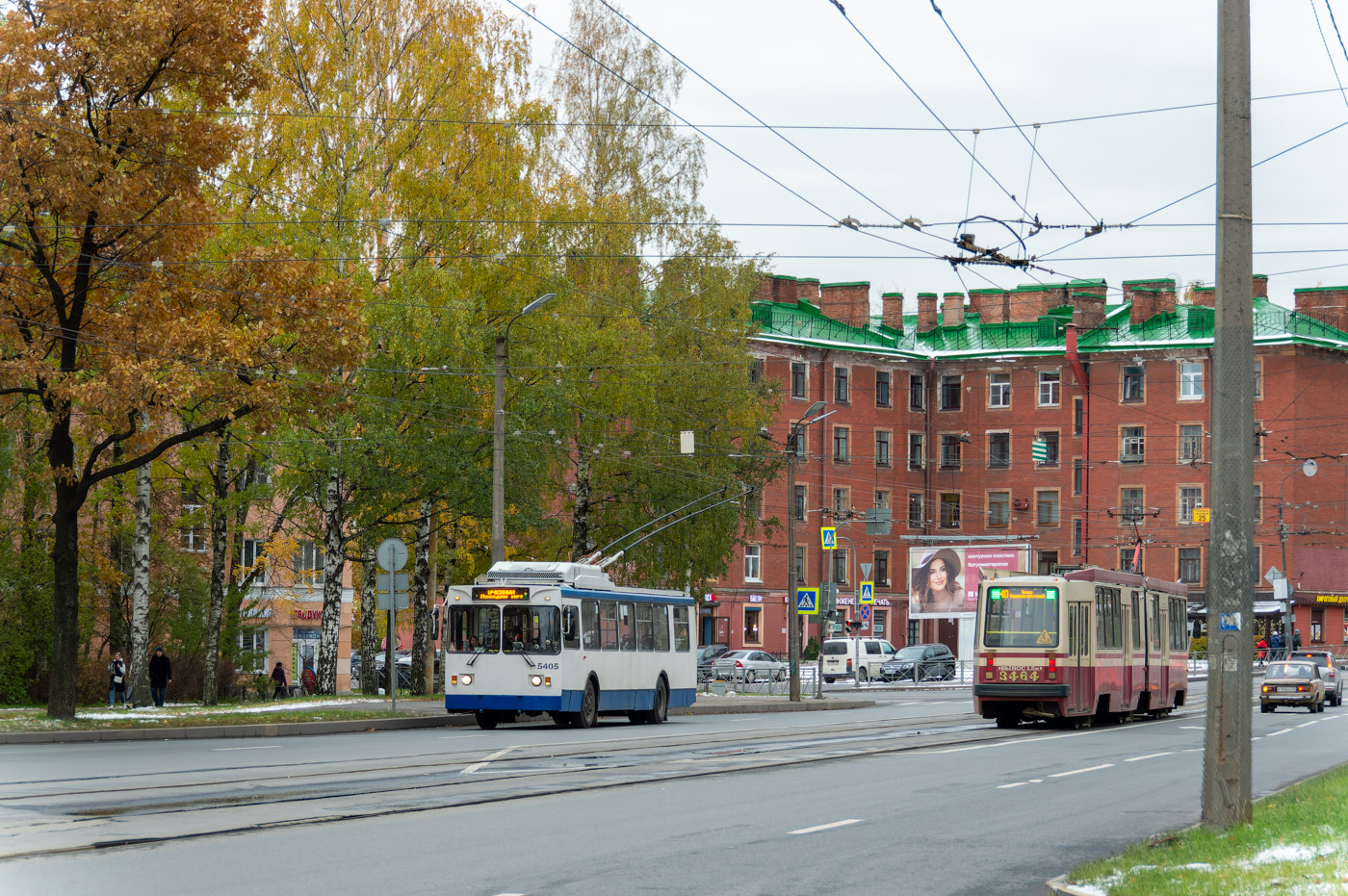 Санкт-Петербург, МТрЗ-6223-0000010 № 5405; Санкт-Петербург, ЛВС-86М2 № 3464