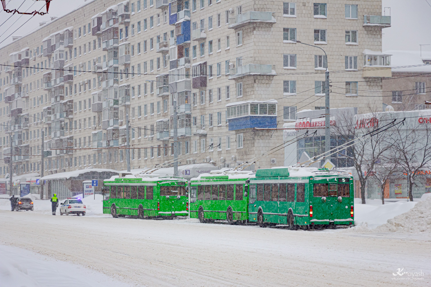 Казань, Тролза-5275.03 «Оптима» № 1465; Казань — Погодные катаклизмы