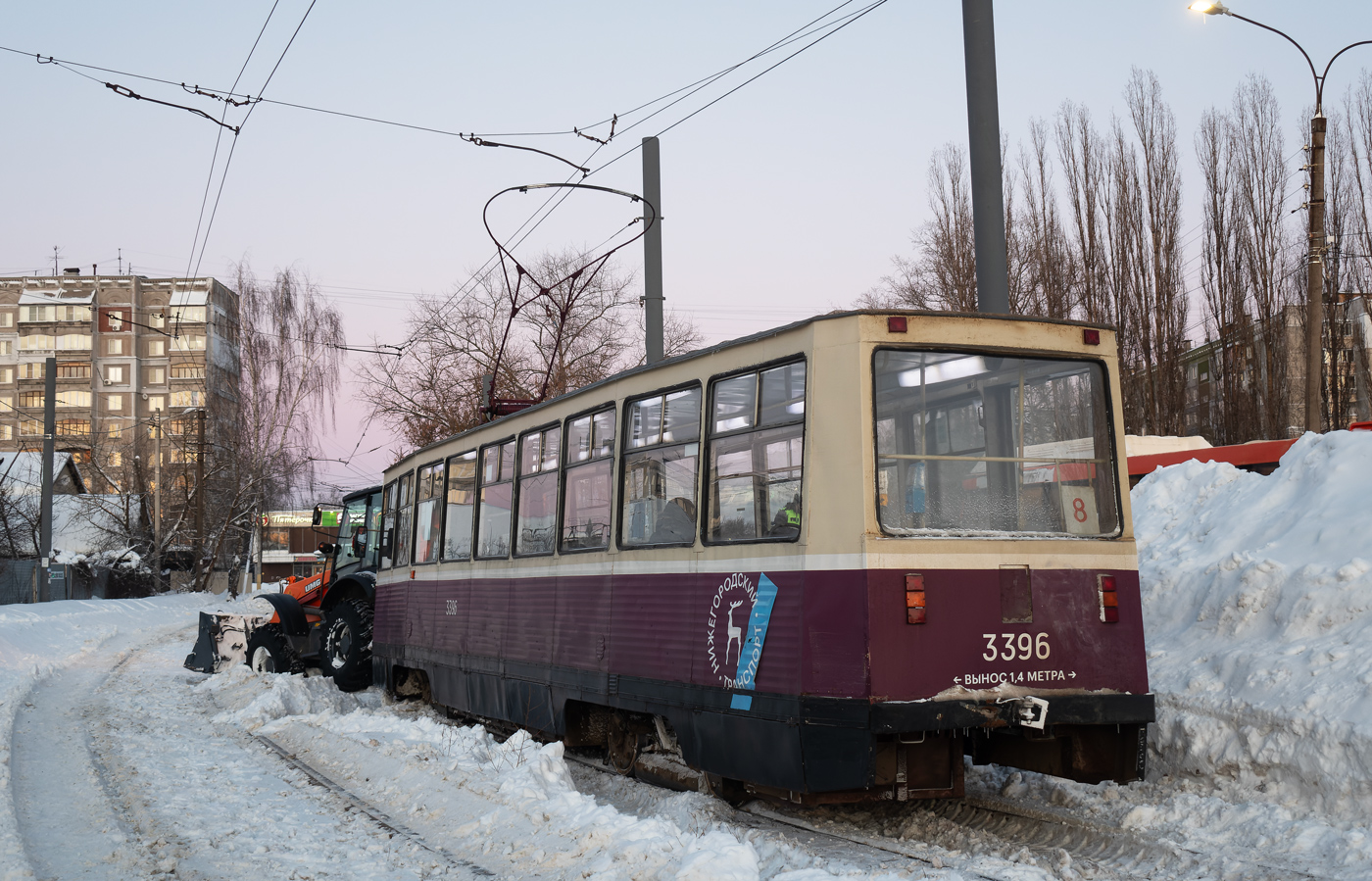 Нижний Новгород, 71-605 (КТМ-5М3) № 3396; Нижний Новгород — Происшествия Нижний Новгород, 71-605 (КТМ-5М3) № 3396; Нижний Новгород — Происшествия